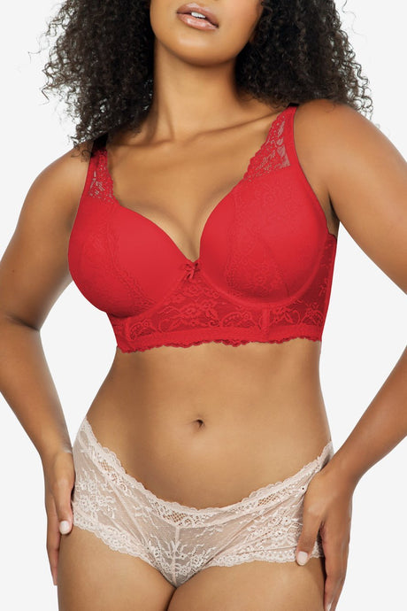 Parfait Bras Parfait Sandrine Longline Plunge Bra - Racing Red