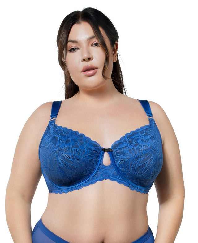 Parfait Bras Sapphire / 32 / D Parfait Charlotte Lace Unlined Bra