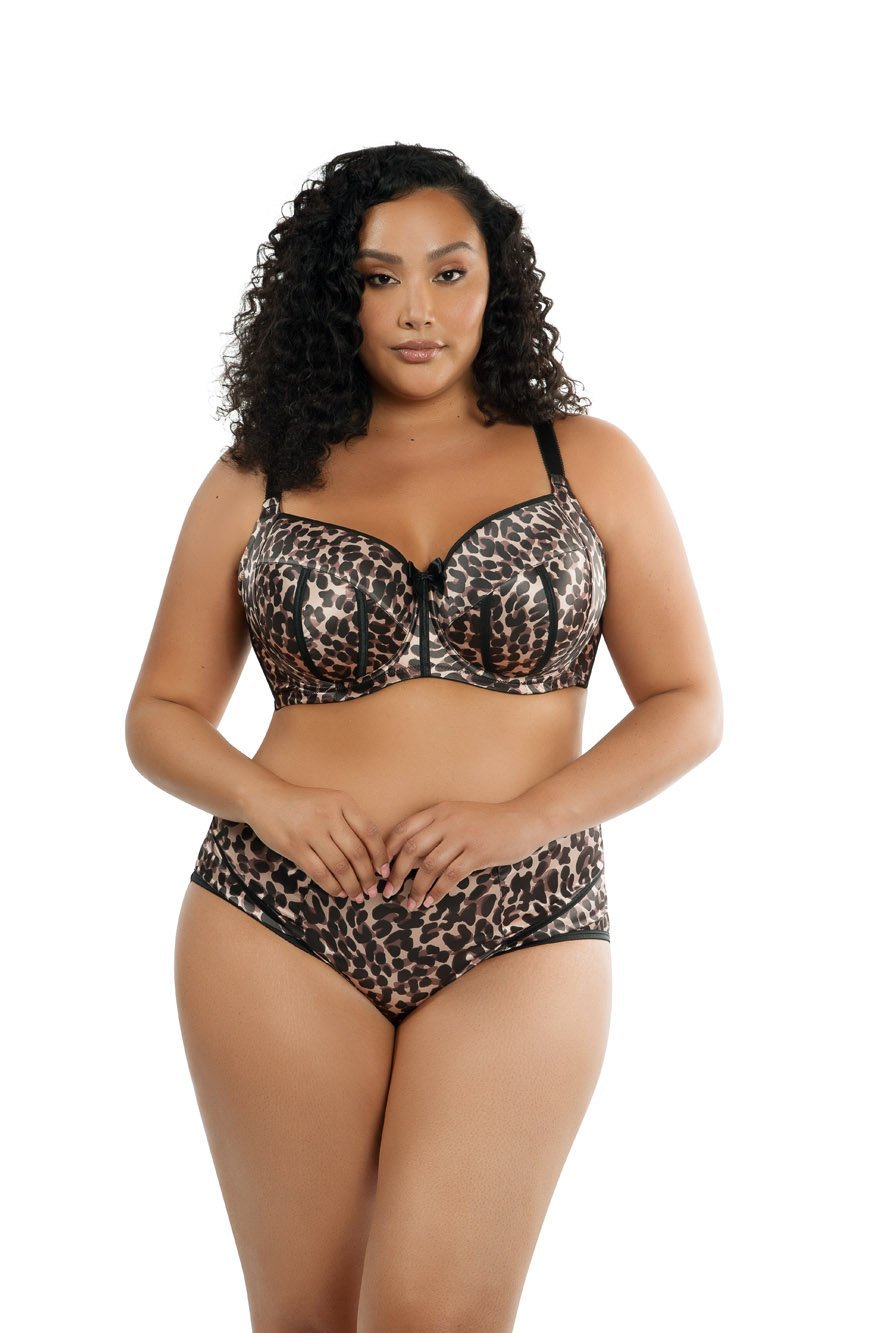 Parfait Brief Panties Leopard Brown / S Parfait Charlotte High Waist Brief Panties