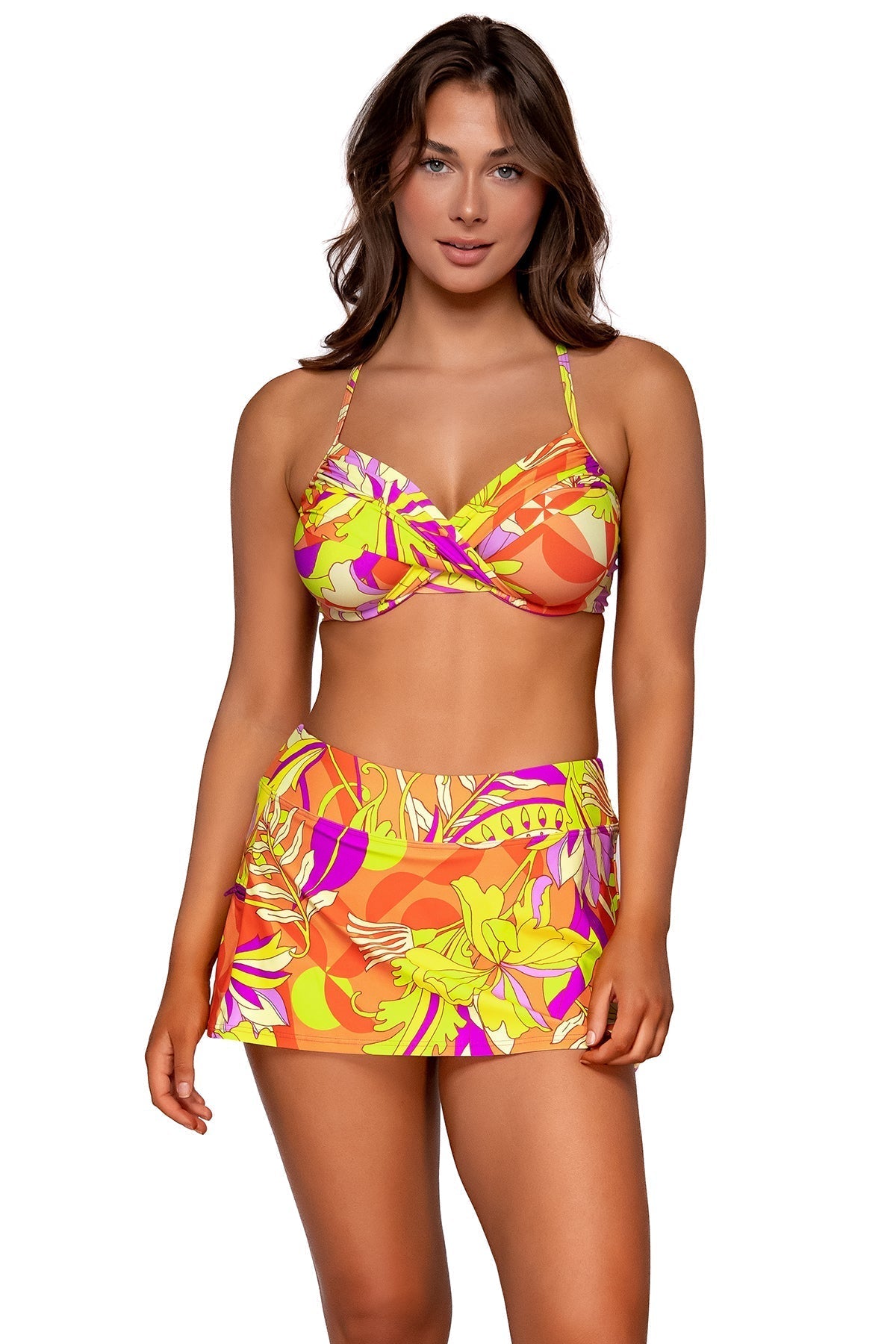 Sunsets "Brands,Swimwear" XS / PALAC / 40B Sunsets Palace Garden Sporty Swim Skirt