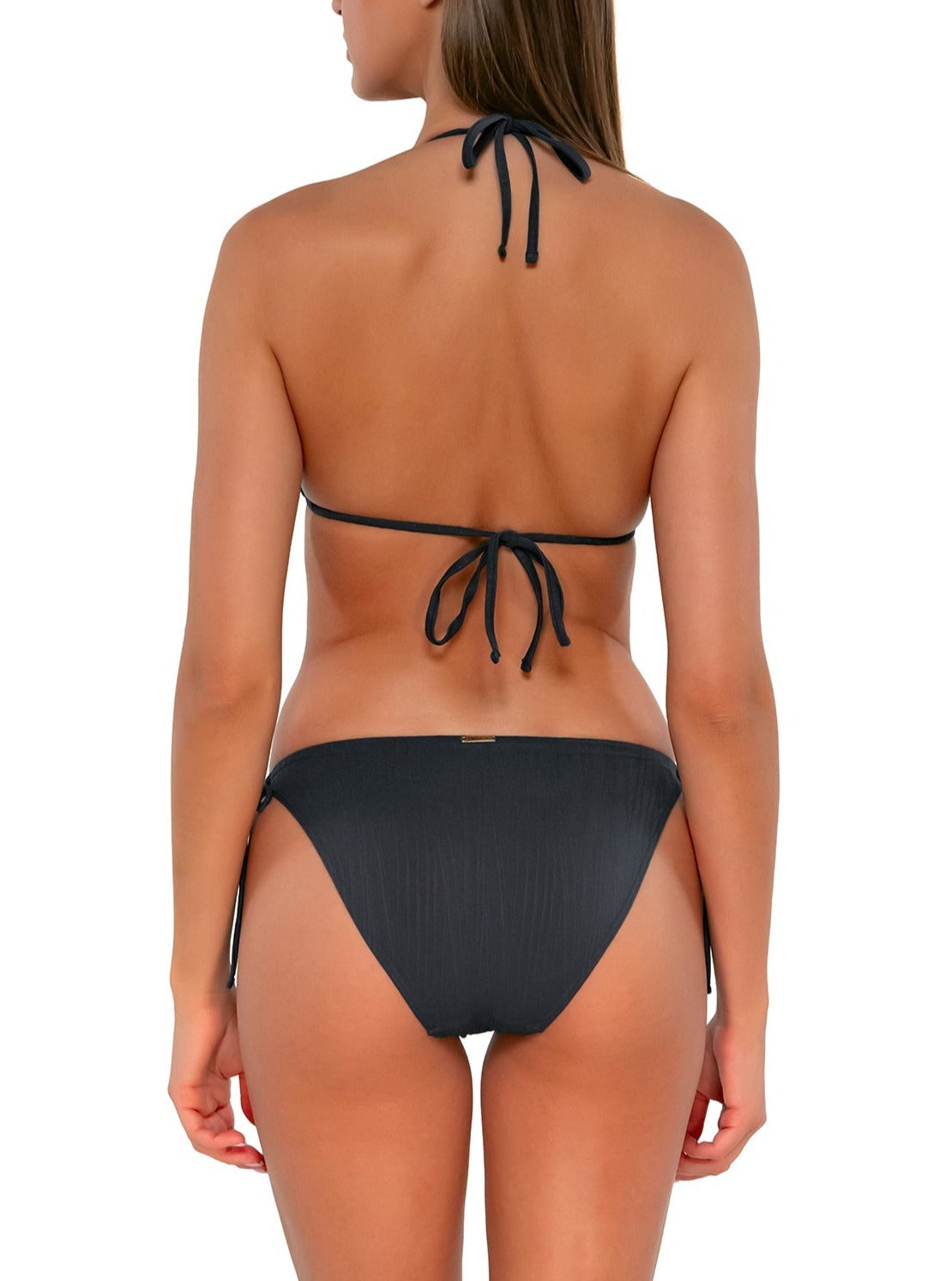 Sunsets "Brands,Swimwear" Sunsets Slate Seagrass Texture Everlee Tie Side Bottom