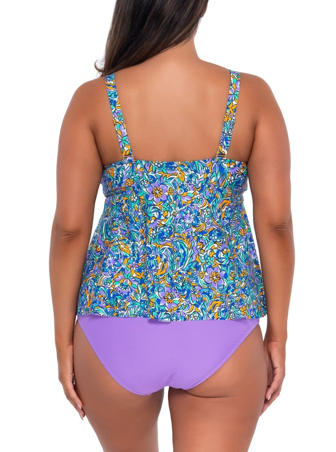 Sunsets Escape &quot;Brands,Swimwear&quot; Sunsets Escape Pansy Fields Marin Tankini Top