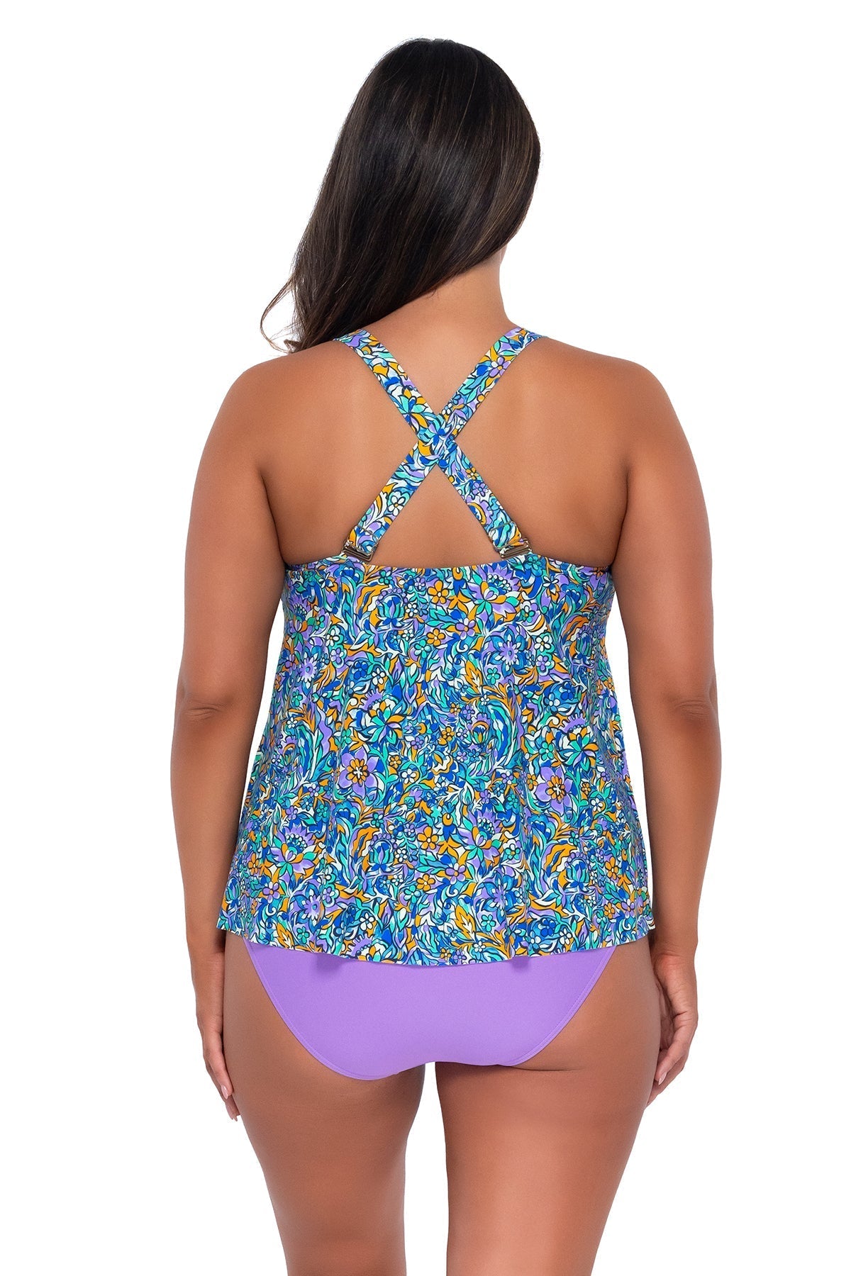 Sunsets Escape &quot;Brands,Swimwear&quot; Sunsets Escape Pansy Fields Sadie Tankini Top