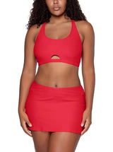 Sunsets Escape "Brands,Swimwear" Sunsets Geranium Sporty Swim Skirt