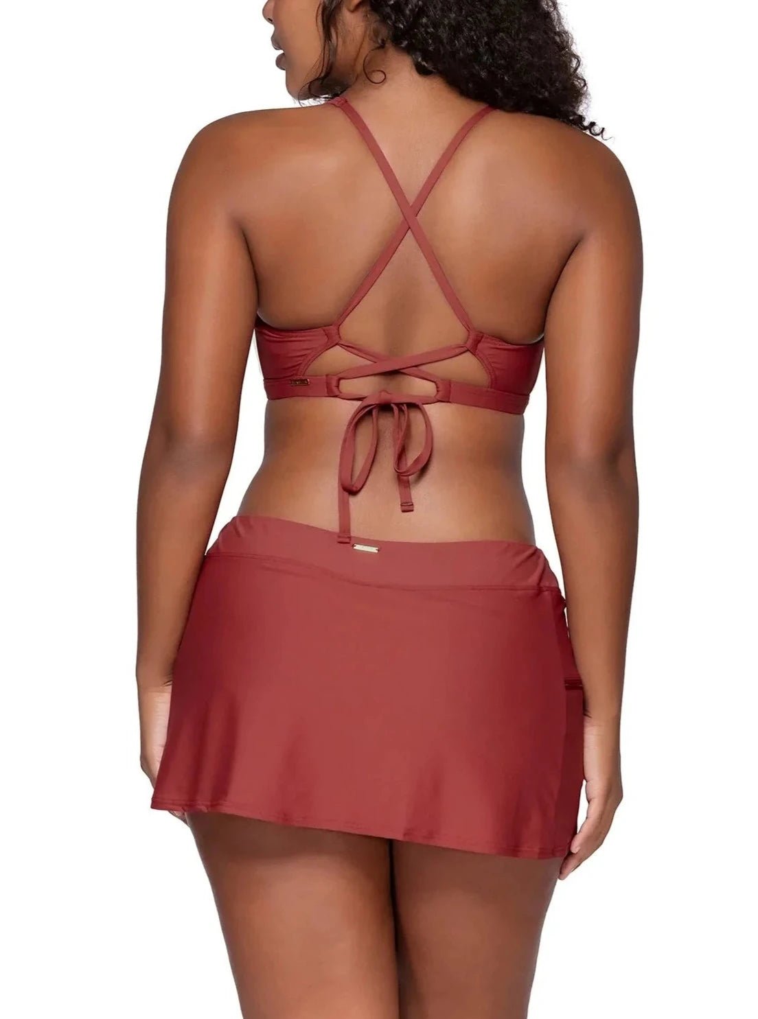 Sunsets Escape "Brands,Swimwear" XS / TUSRE / 40B Sunsets Tuscan Red Sporty Swim Skirt
