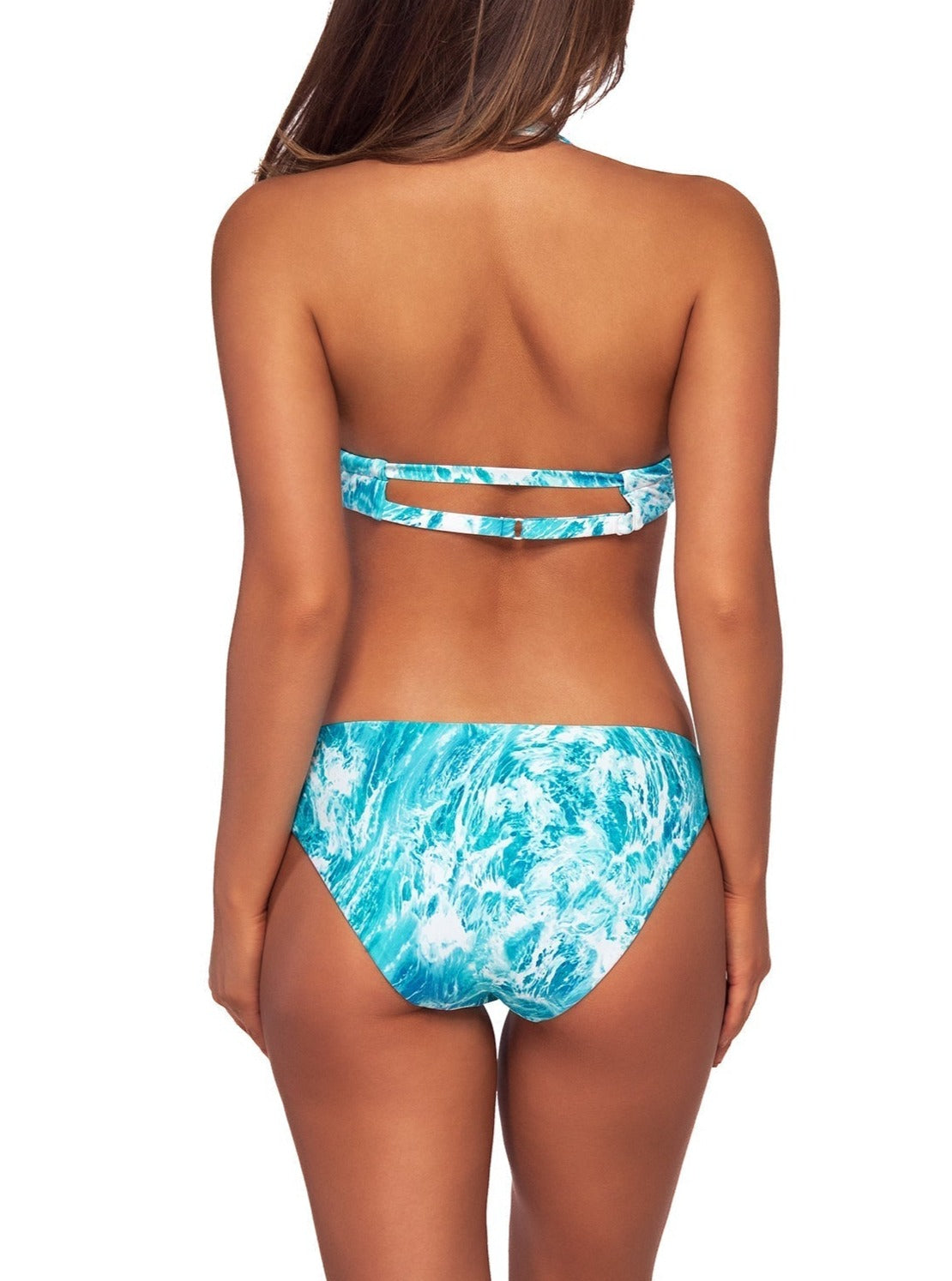 Swim Systems "Brands,Swimwear" XS / OUTSE / T527 Swim Systems Out to Sea Hanalei Halter Top