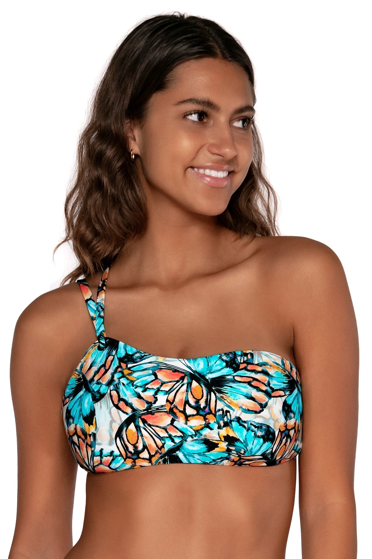 Swim Systems "Brands,Swimwear" Swim Systems Pacific Grove Reese One Shoulder Top