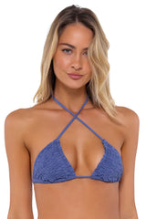 Swim Systems Blue Iris Kali Triangle Bikini Top