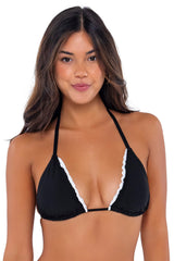 Swim Systems Black Cambria Triangle Bikini Top