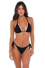 Swim Systems Black Monica Tie Side Bikini Bottom