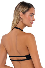 Swim Systems Black Hanalei Halter Bikini Top