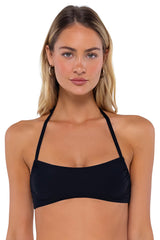 Swim Systems Black Hanalei Halter Bikini Top