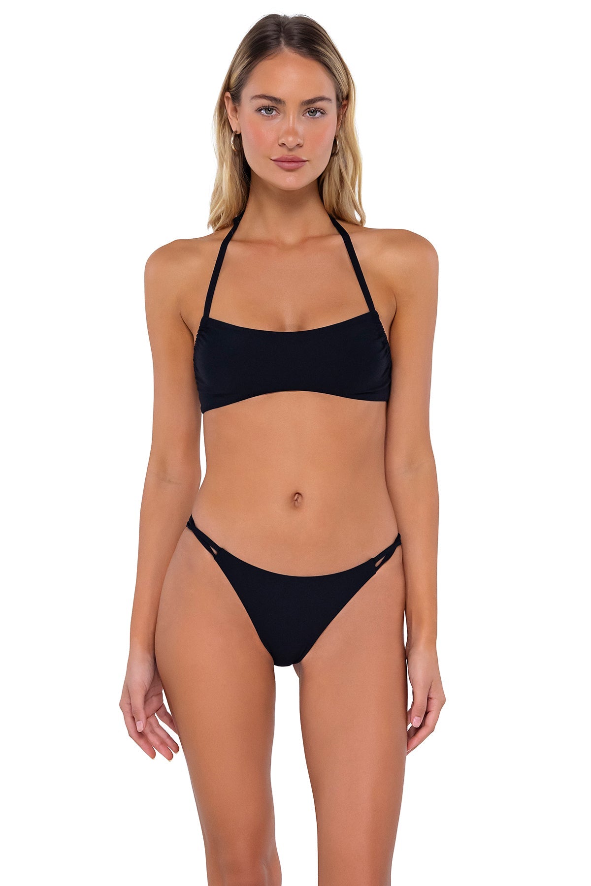 Swim Systems Black Hanalei Halter Bikini Top