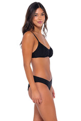 Swim Systems Black Bonnie Bikini Top