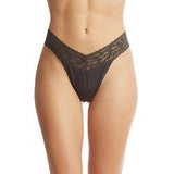 Organic Cotton High Rise Thong Lace Panties