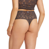 Retro High Waisted Sexy Lace Thong Panties