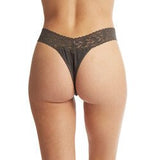 Organic Cotton High Rise Thong Lace Pavia