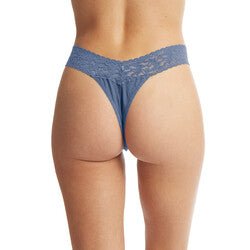 Organic Cotton High Rise Thong Lace Pavia