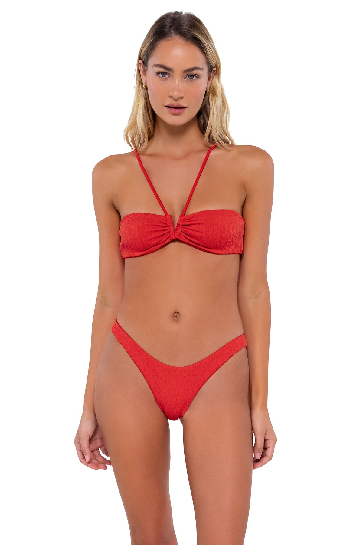 B Swim Camellia Twist Rib Anisa Top