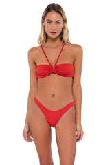 B Swim Camellia Twist Rib Anisa Bikini Top