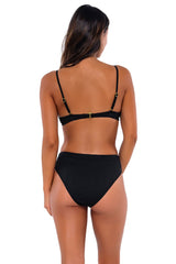 B Swim Black Baja Rib Margot Bikini Bottom