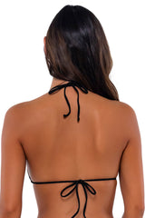 B Swim Black Baja Rib Bermuda Triangle Bikini Top