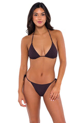 B Swim Java Flat Rib Bermuda Triangle Bikini Top