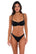 B Swim Black Baja Rib Lyra Bikini Top