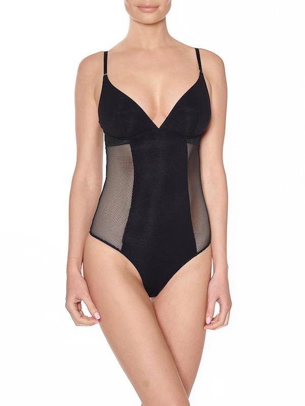 Addiction Nouvelle Lingerie Bodysuits S / BLACK Addiction Strappy Lace Low Back Bodysuits