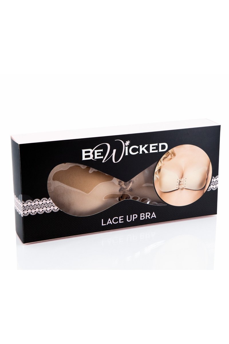 Be Wicked Adhesive Bra Nude / A/S BWXB071ND Microfiber Tie Up Bra -