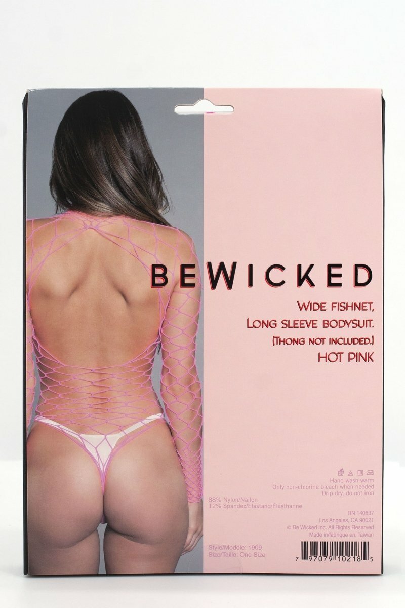 BeWicked Body Stockings Hot Pink / O/S 1909 Dancing All Night Bodystocking Hot Pink