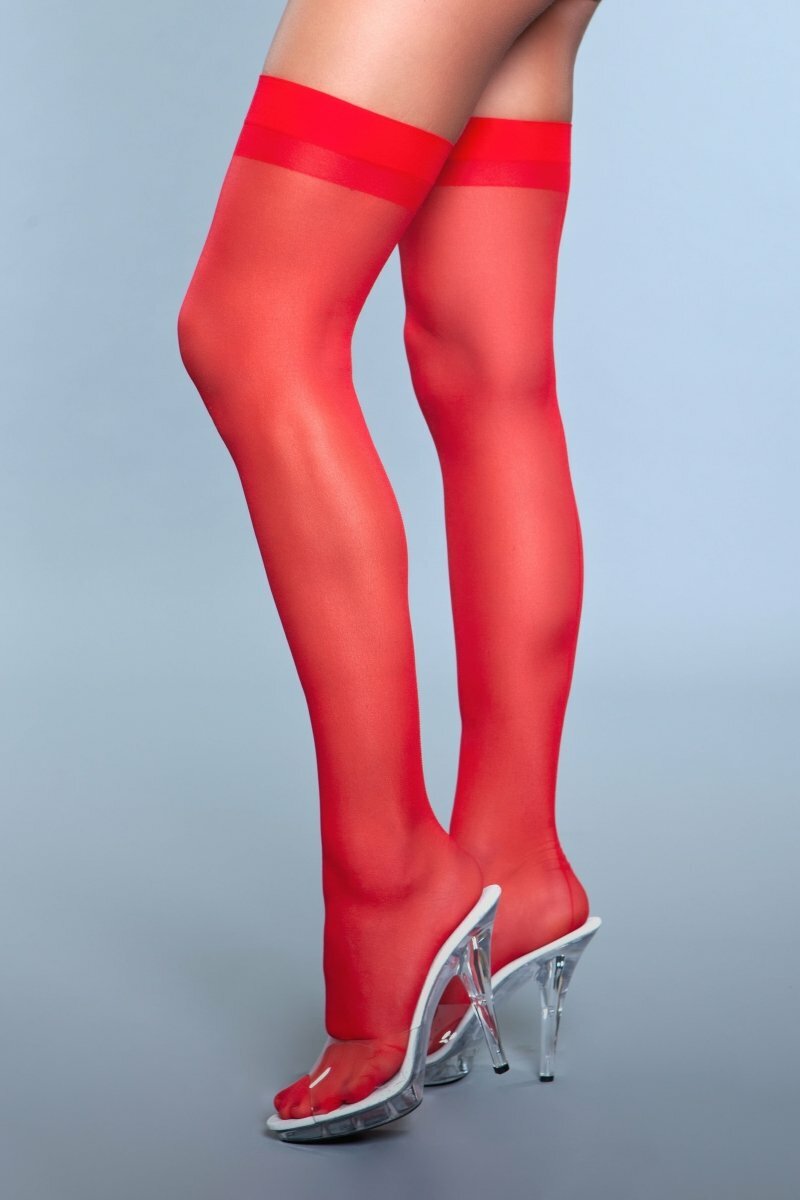 BeWicked Hosiery Red / O/S 1911 Favorite Day Thigh Highs Red