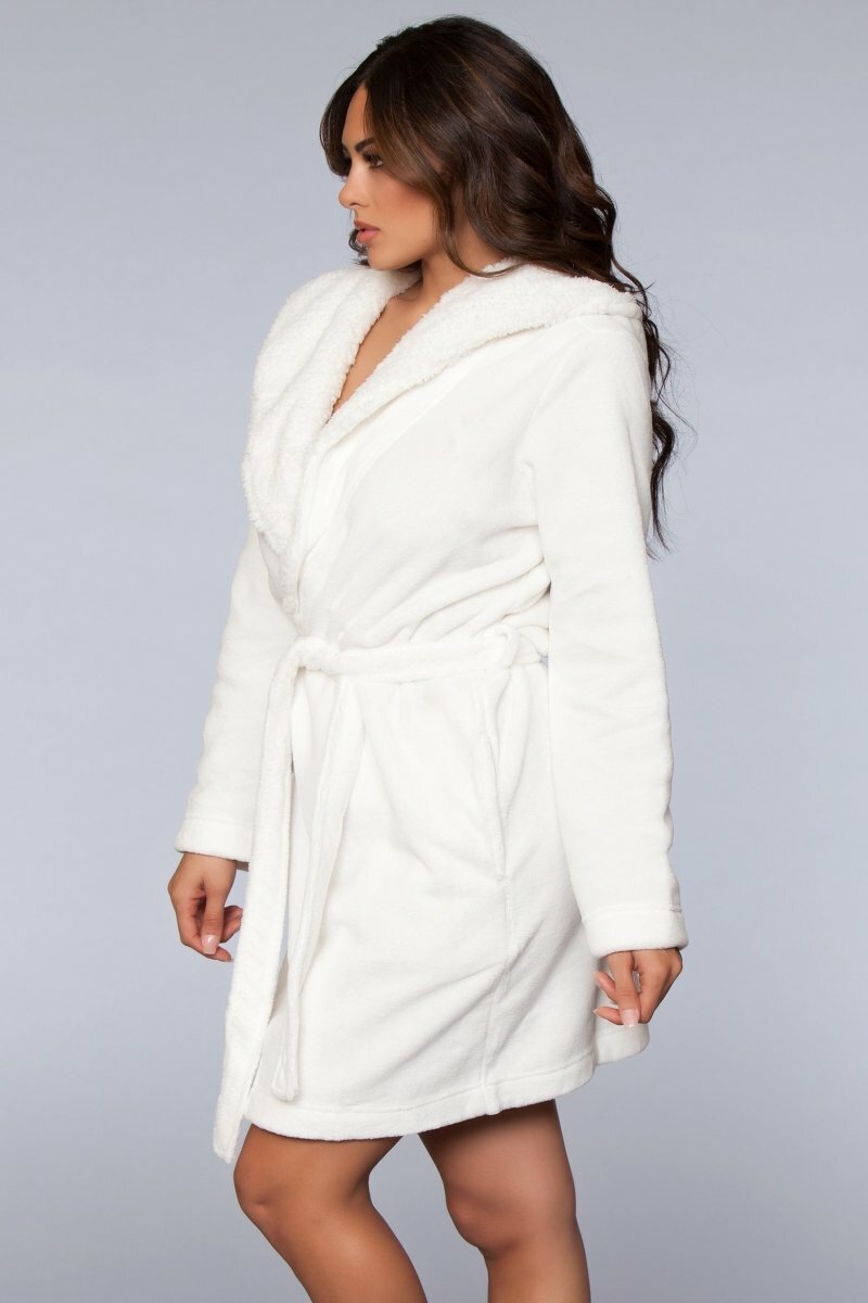 BeWicked Sleepwear White / L/XL 1817 Janet Robe White