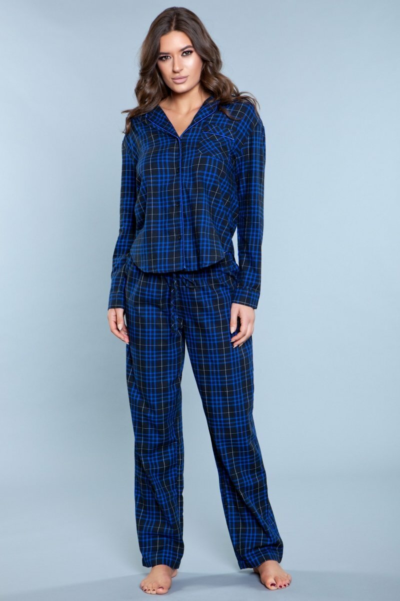 BeWicked Sleepwear 1885 Saige PJ Set Navy Blue