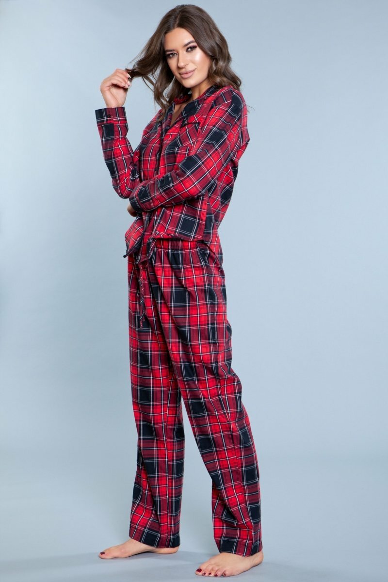 BeWicked Sleepwear 1885 Saige PJ Set Red