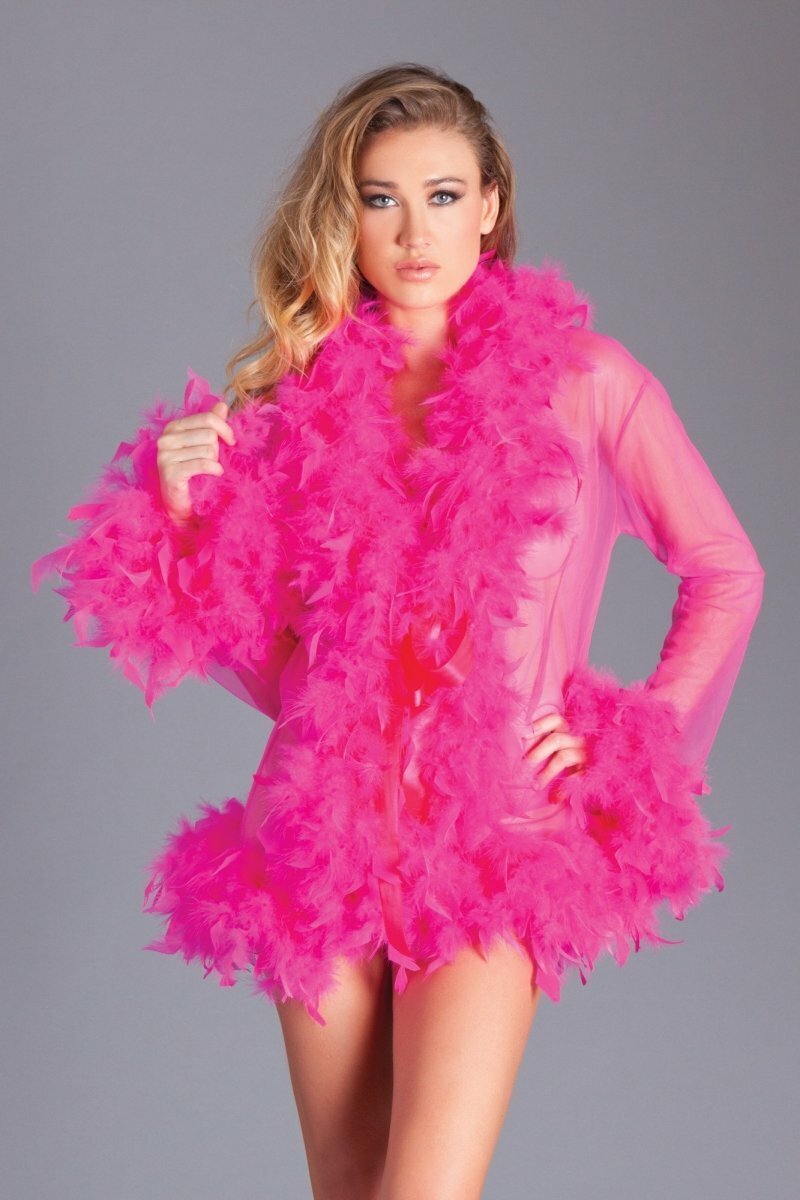 BeWicked Sleepwear Hot Pink / O/S BW834SHP Lux Robe