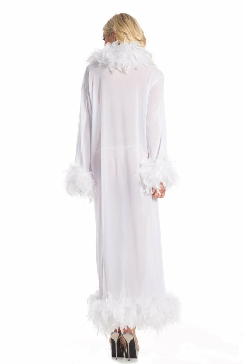 BeWicked Sleepwear White / One Size BW834W Glamour Robe White