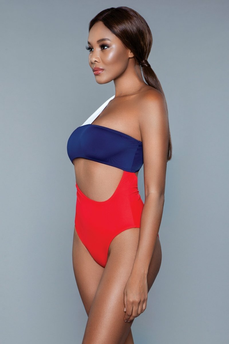 BeWicked Swimwear Red/White/Blue / L 1973 Kennedy Swimsuit Red/White/Blue