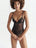 Bracli Bodysuits S / BLACK Bracli London Pearl Thong Lace Bodysuit