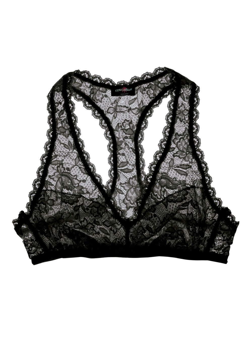 Cosabella BRALETTE L / BLACK NEVER SAY NEVER LACE RACERBACK BRALETTE
