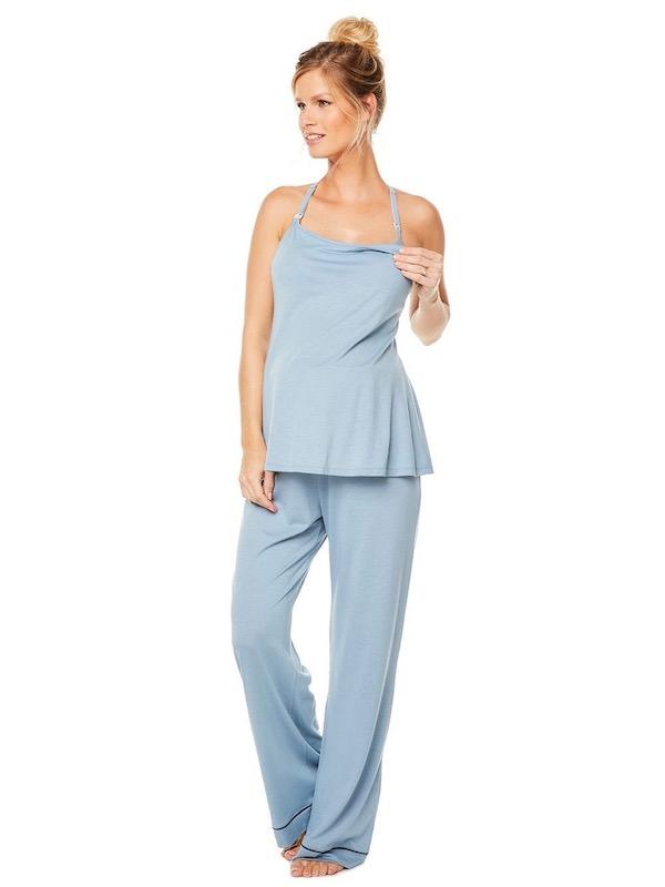 Cosabella S / Bathe Blue Maternity Pajama Set