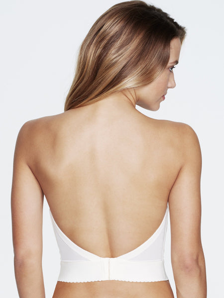 Dominique Noemi Backless Strapless Lowback Balconnet Bra in Black - Busted  Bra Shop