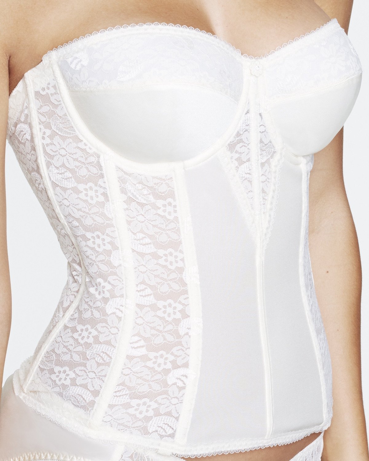 Dominique Bridal Lingerie Corset Torsolette Lace Bridal Corset Bra 8949