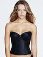 Dominique Corsets and Bustiers 32 / A / black Rachelle Satin Longline Bridal Bra 7750