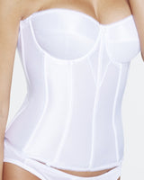 Dominique Corsets and Bustiers Dominique Satin Corset Bridal Bra Low Back Push Up Strapless Plus Size Bra 8950