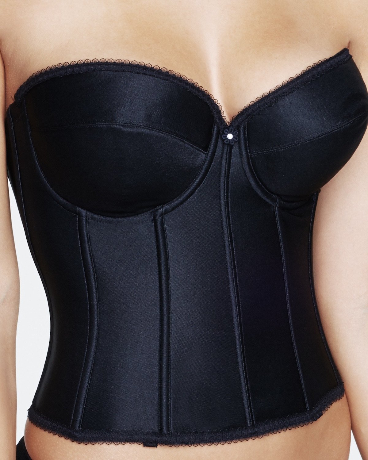 Dominique Corsets and Bustiers Rachelle Satin Longline Bridal Bra 7750