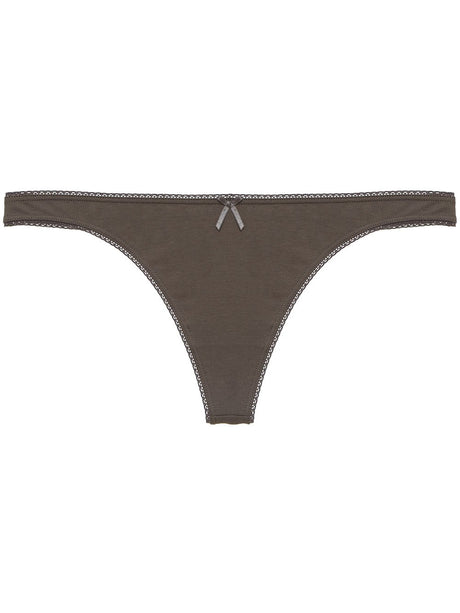 Eberjey THONGS Charcoal / XS/S Pima Goddess Everyday Thong