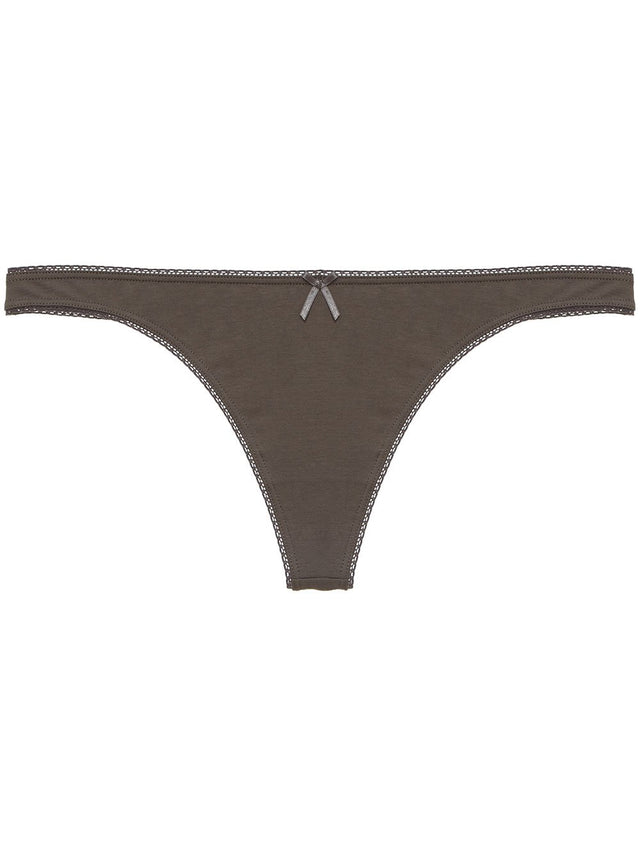 Eberjey THONGS Charcoal / XS/S Pima Goddess Everyday Thong