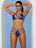 Elegant Moments Micro Bikini O/S (ONE SIZE) / BLUE Cleo High Waist Strappy Micro Bikini Set