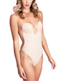 Fashion Forms Backless BodySuit S / NUDE U Plunge Strapless Backless Thong Bodysuit Shapewear